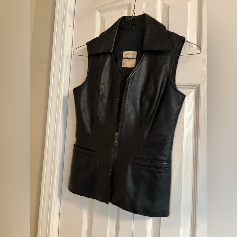 Leather vest